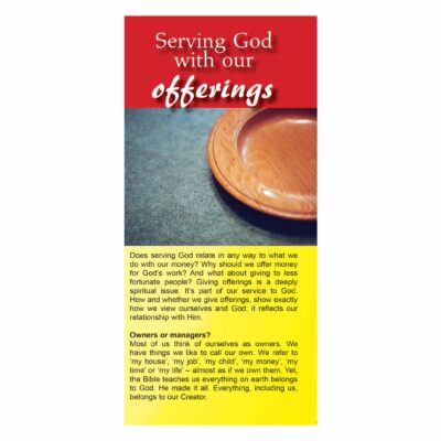Serving God with our offerings
