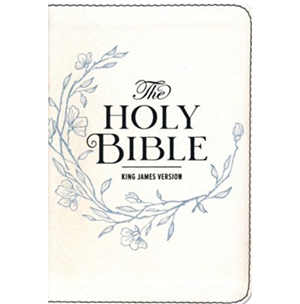 KJV Compact Bible Large Print White FL